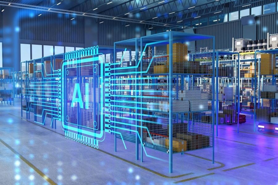 How Is AI Changing Supply Chain Operations? Abstract of AI-powered smart warehouse