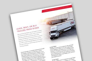 Lease, Rent, or Buy Commercial Trailers with Total Flexibility cover of the dry van trailers sell sheet