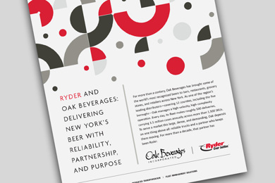 Case Study: Oak Beverages & Ryder cover of the Oak Beverages and Ryder Case Study