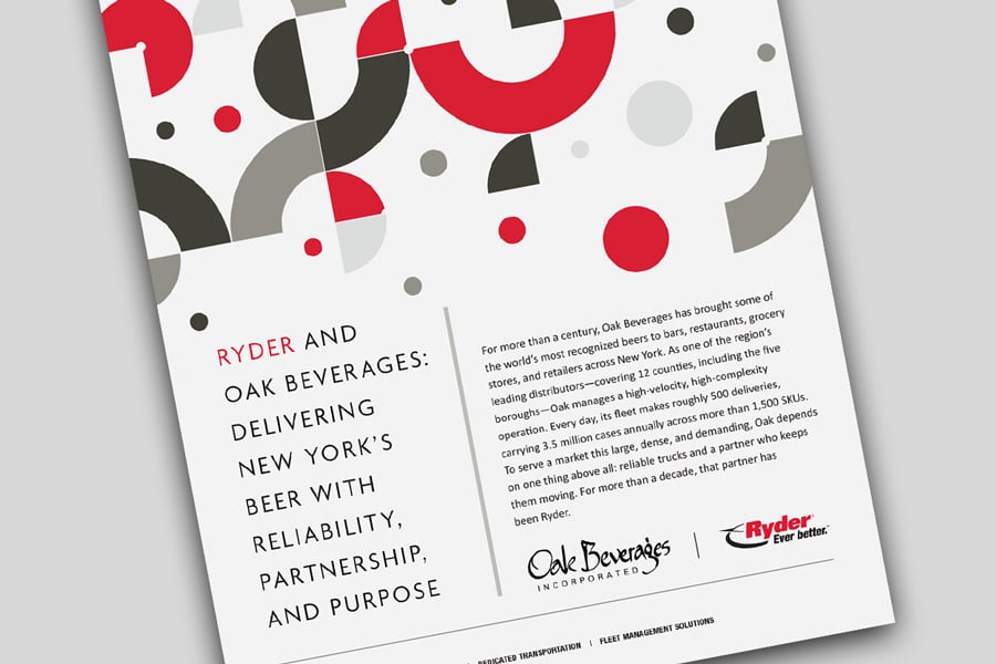 Case Study: Oak Beverages & Ryder cover of the Oak Beverages and Ryder Case Study