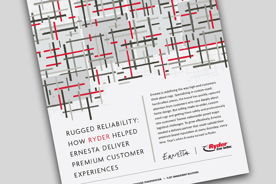 Customer Success Story: Ryder Last Mile and Ernesta Rugs cover of the Ernesta case study