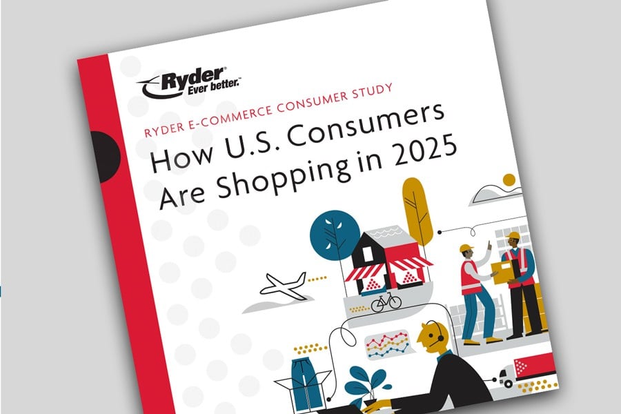 2025 Ryder E-Commerce Consumer Study cover of the 2025 Ryder E-Commerce Consumer Study