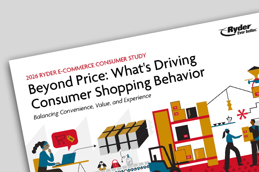 2026 E-commerce Consumer Study cover of the 2026 Ryder E-Commerce Consumer Study