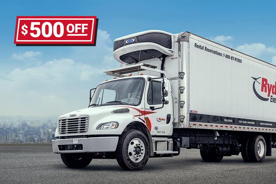 $500 off Ryder reefer rentals promo $500 off Ryder reefer rentals promo