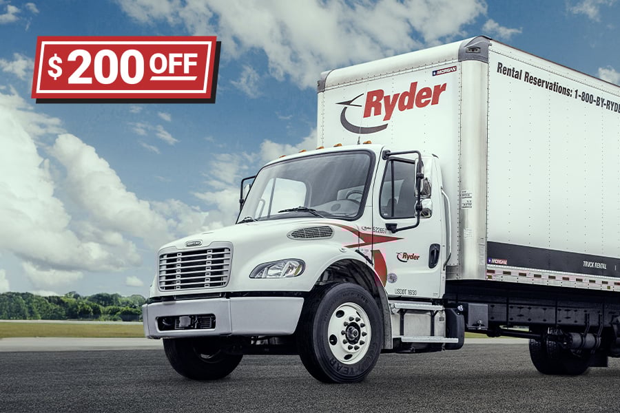 $200 off Ryder truck rentals promo $200 off Ryder truck rentals promo