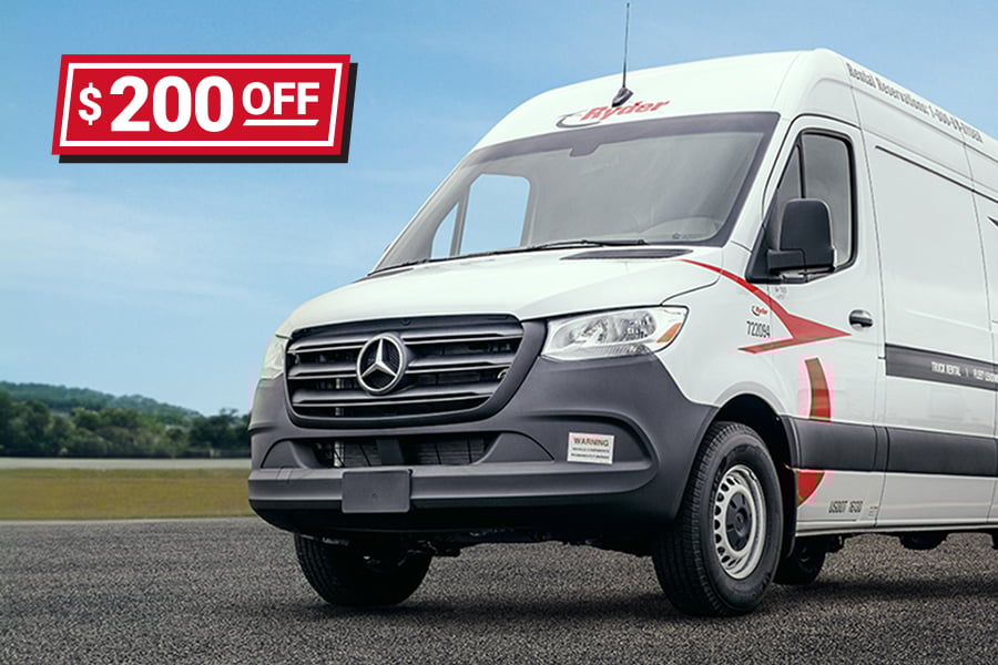 $200 off Ryder truck and vans rentals promo $200 off Ryder truck and vans rentals promo