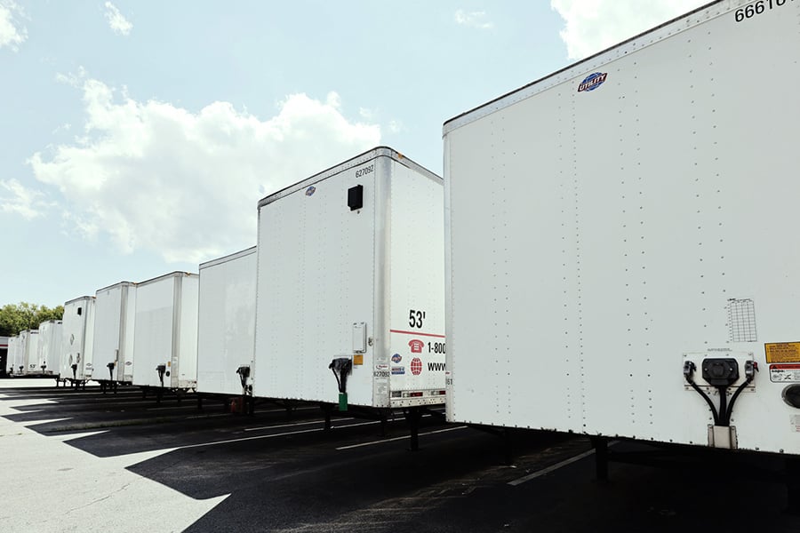 Ryder trailer showcasing advanced telematics for trailers Ryder trailer showcasing advanced telematics for trailers