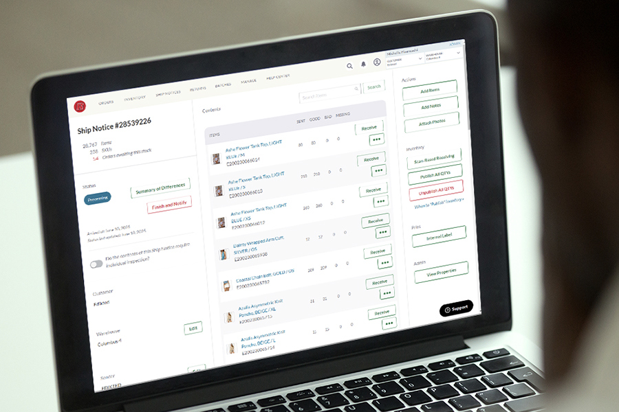 A customer using Rydership to view their supply chain ecosystem A customer using Rydership to view their supply chain ecosystem