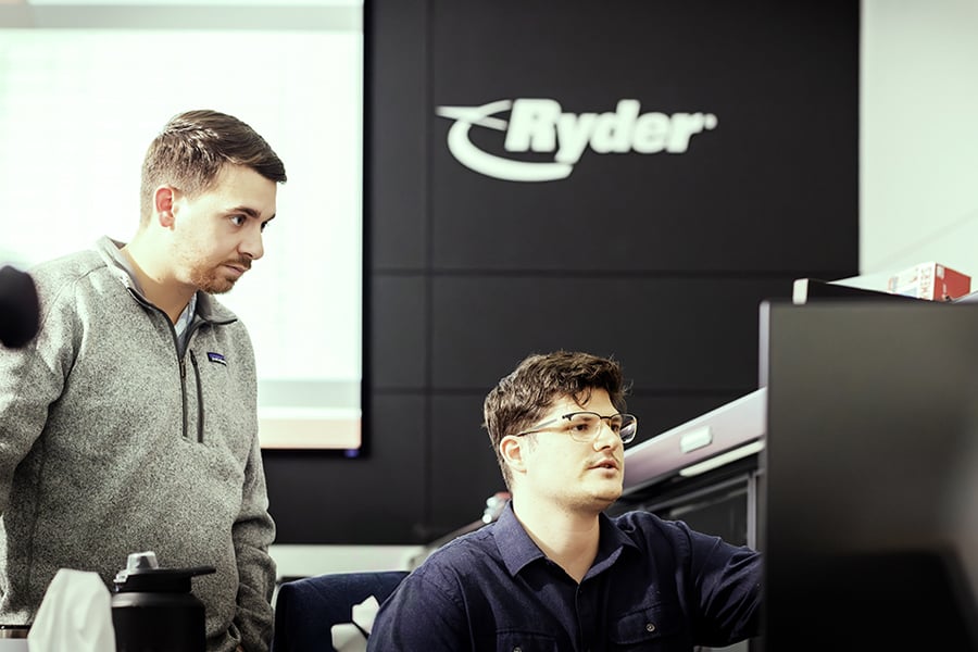 Ryder logistics experts collaborating to provide the customer with the best possible experience on Ryderhsrae Ryder logistics experts collaborating to provide the customer with the best possible experience on Ryderhsrae