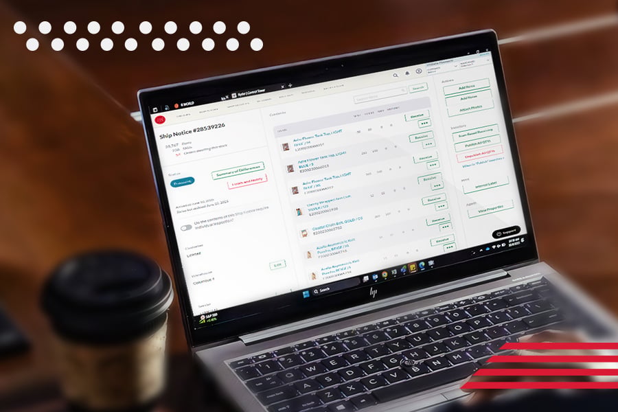 A customer using RyderShip to manage orders A customer using RyderShip to manage orders