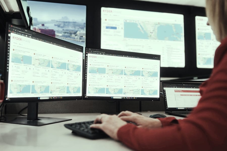 The Ryder transportation management system in action The Ryder transportation management system in action