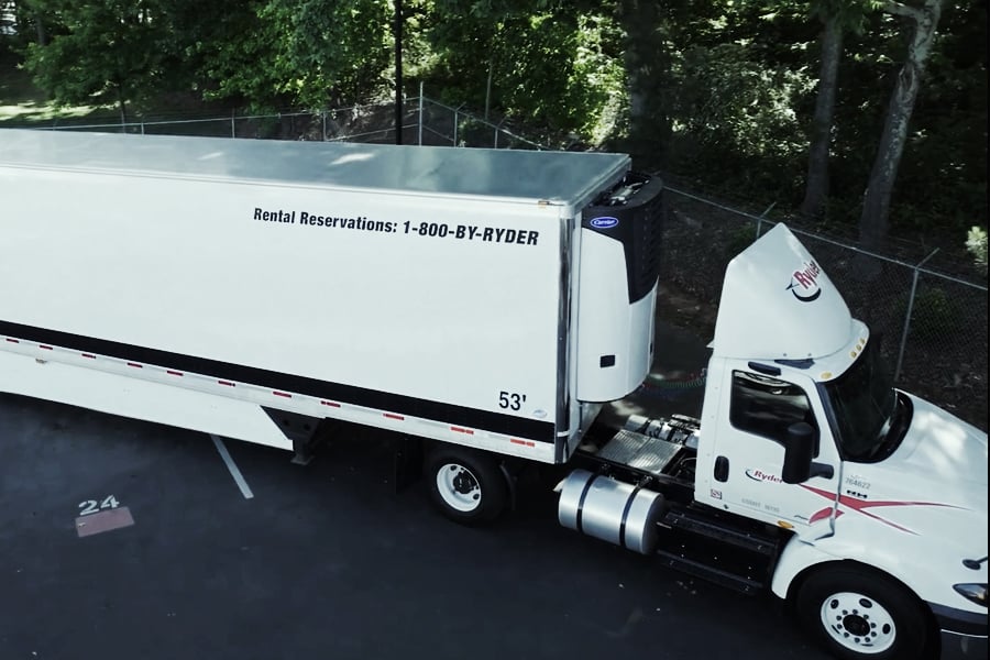 Video showcasing Ryder refrigerated trailers Video showcasing Ryder refrigerated trailers