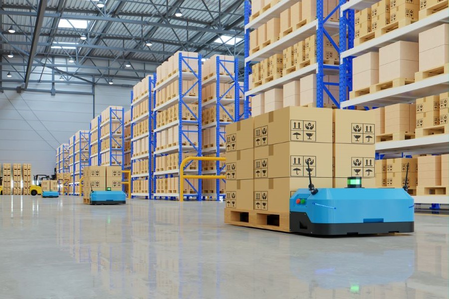 Goods to person automation inside a warehouse