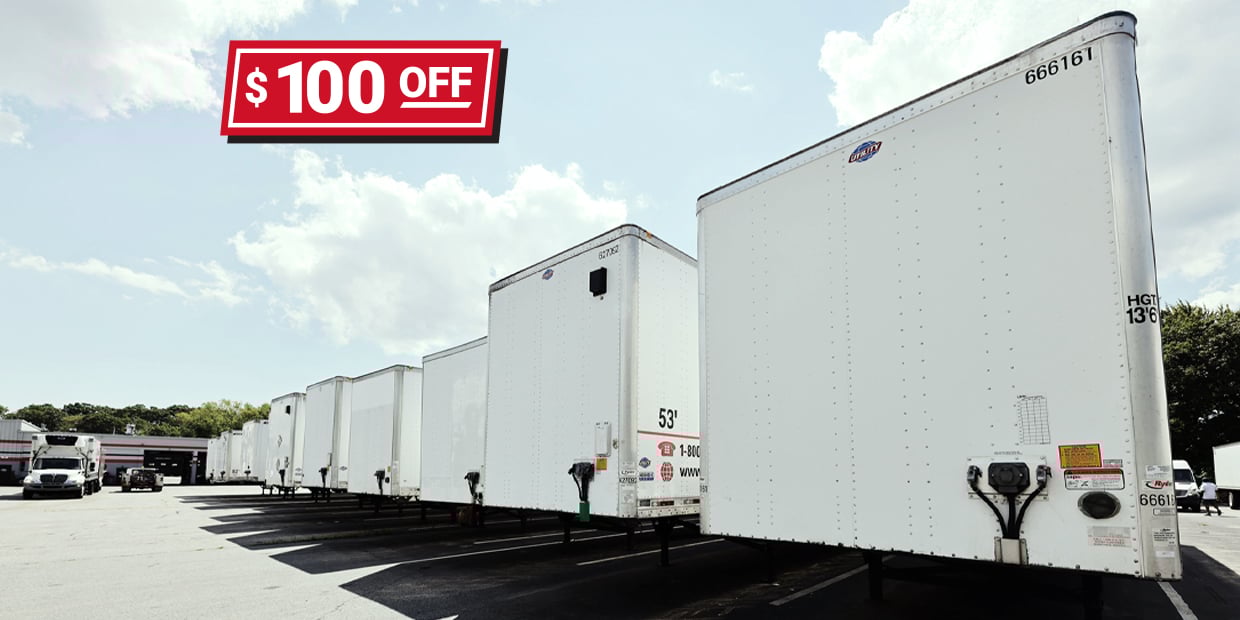 $100 Off Trailer Rentals Ryder $100 off trailer rentals promo