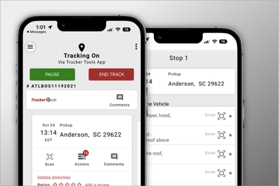 mobile tracking app for freight and shipping brokerage
