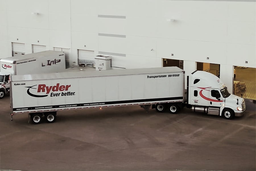 Video showcasing Ryder dry van trailers Video showcasing Ryder dry van trailers